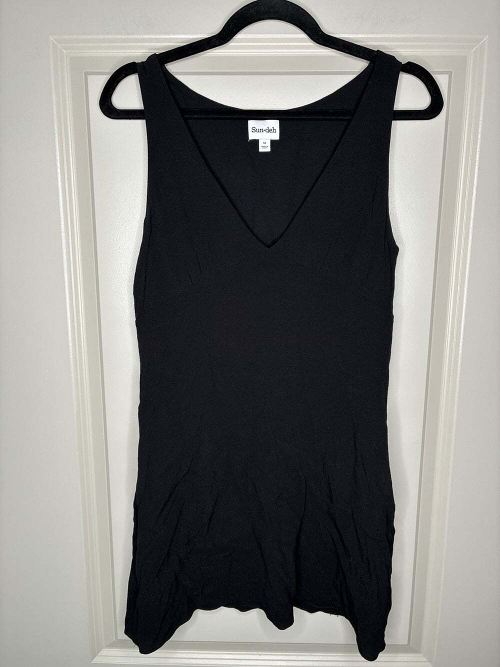 Aritzia Sunday Best Theo Dress in Black Size Medium Mini Babydoll Slip